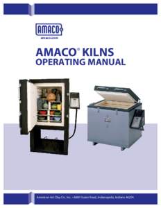 amaco.com  AMACO® KILNS OPERATING MANUAL