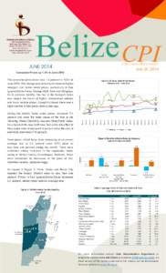 Belize CPI Consumer Price Index July 30, 2014 JUNE 2014