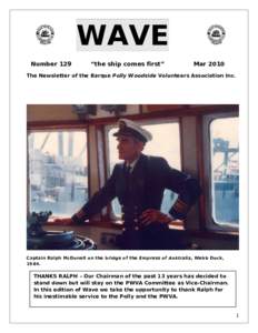 WAVE Number 129 “the ship comes first”  Mar 2010