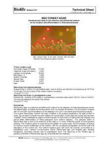 Biolife Italiana Srl  Technical Sheet