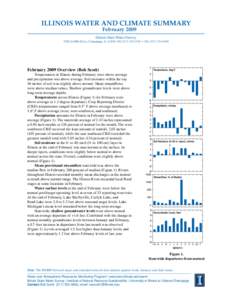 Illinois Water and Climate Summary - February 2009