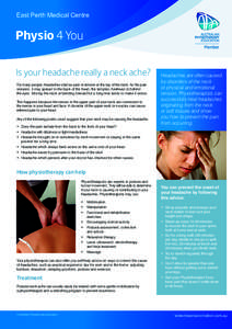 Pain management / Tension headache / Repetitive strain injury / Medicine / Pain / Headaches