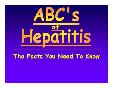 Microsoft PowerPoint - ABCs of Hepatitis- Nevada [Compatibility Mode]
