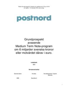 Microsoft Word - PostNord _556771-2640_ MTN program Grundprospekt _Slutlig_…