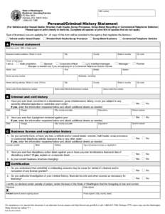 Print This Form  Reset This Form State of Washington Business Licensing Service PO Box 9034