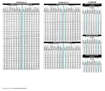 8 PERRYSVILLE  5:26 5:46 6:06 6:18