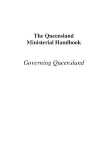 The Queensland Ministerial Handbook