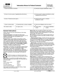 IRS tax forms / Income tax in the United States / Internal Revenue Service / Federal procurement data system / Futures contract / Contract / Employer Identification Number / Tax return / Tax withholding in the United States / Taxation in the United States / Law / Government