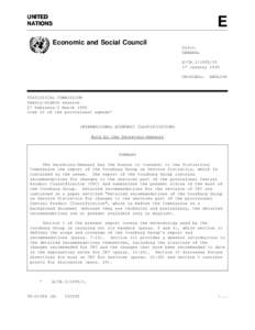UNITED NATIONS E  Economic and Social Council