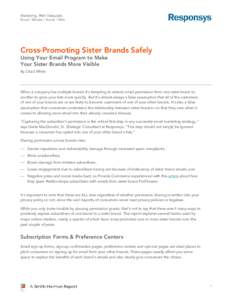 Cross-Promoting Sister Brands Safely