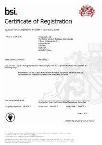 BSI Certificate