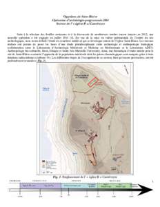 Oppidum de Saint-Blaise Opération d’archéologie programmée 2014 Secteur de l’ « église B »/Castelveyre Suite à la relecture des fouilles anciennes et à la découverte de nombreuses tombes encore intactes en 2