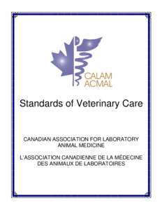 Standards of Veterinary Care          