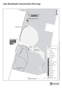 Lake Broadwater Conservation Park map