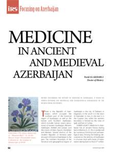 Focusing on Azerbaijan  MEDICINE IN ANCIENT AND MEDIEVAL