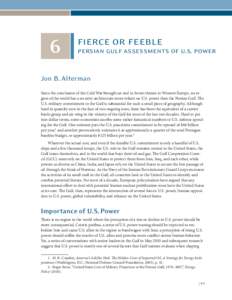 6  fierce or feeble persian gulf assessments of u.s. power