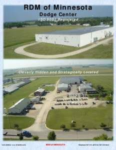 RDM of Minnesota Dodge Center ISO 9001 Registered  Cleverly Hidden and Strategically Located