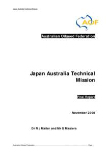 Microsoft Word - Japan Australia Technical Mission Report 2000.doc