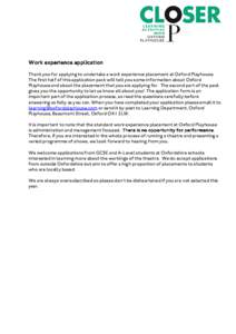 Microsoft Word - Work Experience App PackOct Update