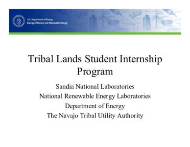 Tribal Lands Student Internship Program
