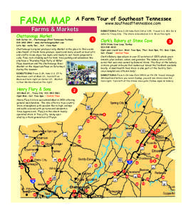 FARM MAP  A Farm Tour of Southeast Tennessee www.southeasttennessee.com  Farms & Markets