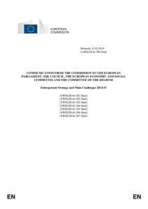 EUROPEAN COMMISSION Brussels, [removed]COM[removed]final