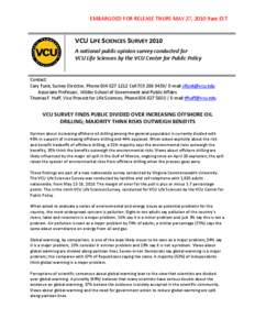 Microsoft Word - VCU Life Sci 2010 Report for release[removed]doc