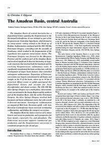 Geology of Western Australia / Northern Territory / Orogeny / Geology of Australia / Amadeus Basin / Centralian Superbasin / Georgina Basin / Officer Basin / Petermann Orogeny / States and territories of Australia / Geologic time scale / Geology