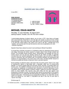 Microsoft Word - CRAIG 2014 Michael Craig-Martin (Hong Kong).doc