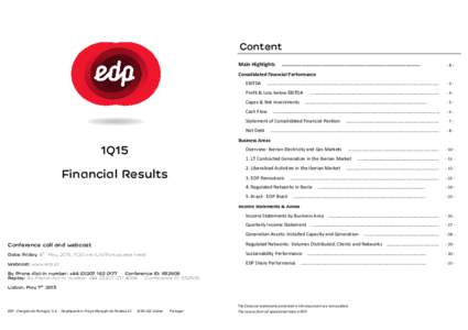 Fundamental analysis / Financial statements / Cash flow / Earnings before interest /  taxes /  depreciation and amortization / Private equity / EDP Renováveis / Securitization / Income / Balance sheet / Finance / Accountancy / Business