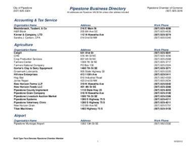 Pipestone Business Listing.xlsx