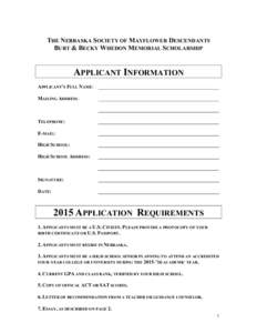 Microsoft Word - Scholarship Application