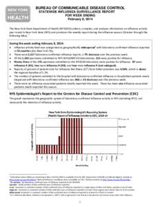 Weekly Influenza Surveillance Report