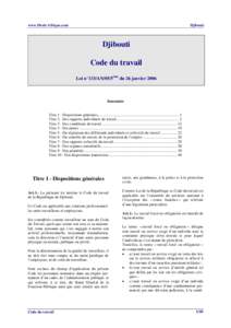 www.Droit-Afrique.com  Djibouti Djibouti Code du travail