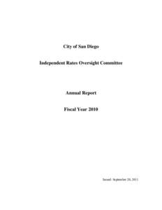 IROC Annual Report - FY 2010