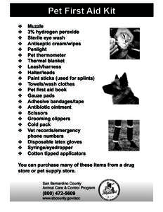 Pet First Aid Kit     