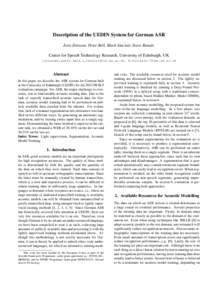 Linguistics / Humanâ€“computer interaction / Acoustic model / Segmentation / N-gram / Language model / Computational linguistics / Speech recognition / Science