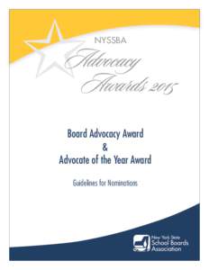 ✩  NYSSBA Advocacy Awards 2015