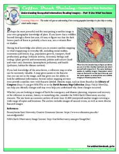 Coffee Break Training - Community Risk Reduction - Understanding Geospatial Information: Reading Imagery — Part 5: Use What You Know