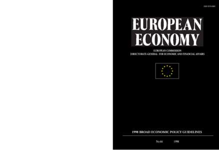 European Economy. Basic editions[removed]Broad economic policy guidelines
