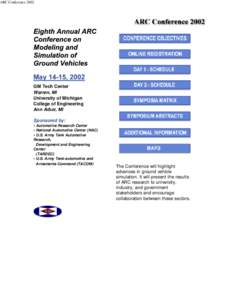 ARC Conference 2002: Sympos...