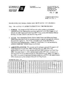 Fire prevention / Code of Federal Regulations / United States maritime law / Title 46 of the Code of Federal Regulations / Fire door / Flammability / Fire test / Fire safety / International Convention for the Safety of Life at Sea / Fire protection / Safety / Passive fire protection