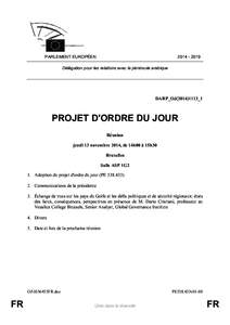 [removed]PARLEMENT EUROPÉEN Délégation pour les relations avec la péninsule arabique  DARP_OJ(2014)1113_1