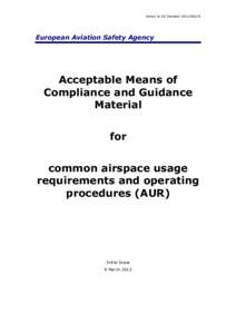 Annex to ED Decision[removed]R  European Aviation Safety Agency Acceptable Means of Compliance and Guidance
