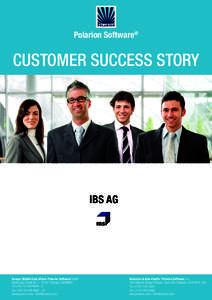 Polarion Software®  CUSTOMER SUCCESS STORY IBS AG