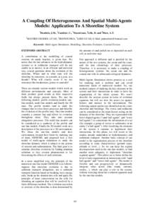 A Coupling Of Heterogeneous And Spatial Multi-Agents Models. Application To A Shoreline System