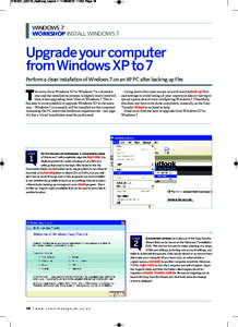 018-021_UGT10_Iss8.qxp_Layout:53 Page 18  WINDOWS 7 WORKSHOP INSTALL WINDOWS 7  Upgrade your computer