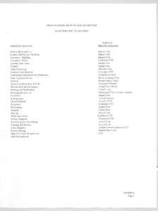 ARIZONA DEPAR1MENT OF HEALTH SERVICES BASIS FOR COST ALLOCATION Central Services Costs Depreciation and Use Leases and Rentals Building