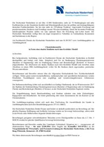 Die Hochschule Niederrhein ist mit überStudierenden, mehr als 70 Studiengängen und zehn Fachbereichen an den Standorten Krefeld und Mönchengladbach eine der größten und leistungsfähigsten deutschen Fachhoch