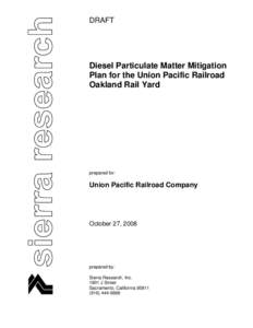 Microsoft Word - Draft Mitigation Plan_UPRR Oakland.doc